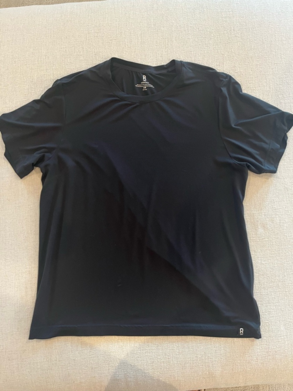 RHONE Black Short Sleeve Crew Tee